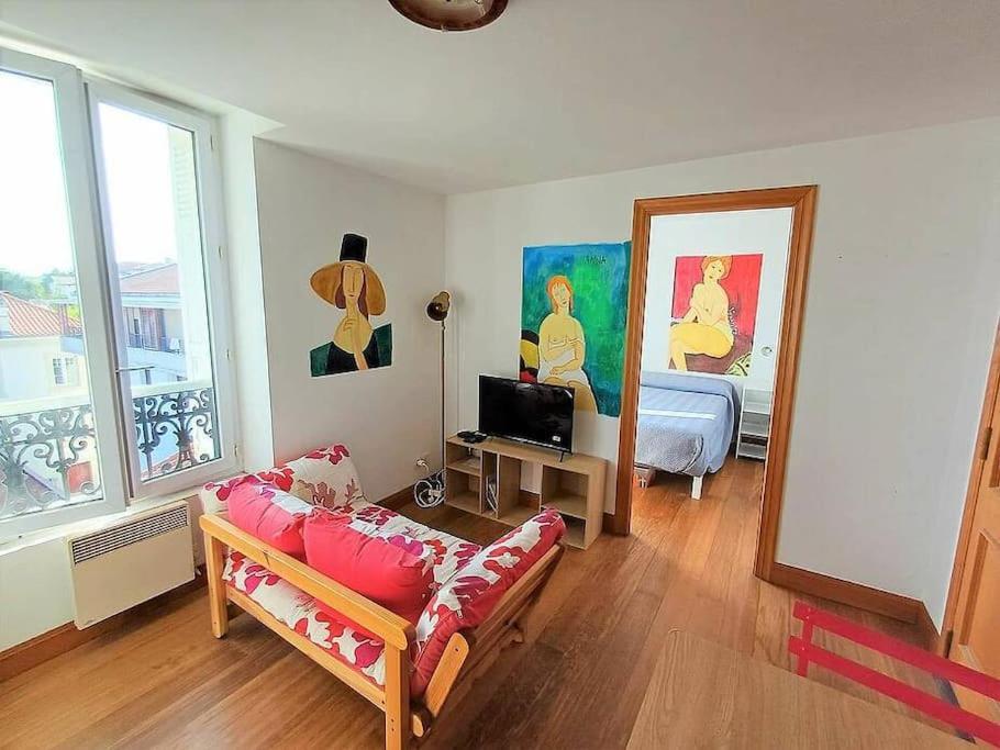 Bonito Estudio Reformado 1 Dormitorio 3 Personas Hendaya Exterior foto